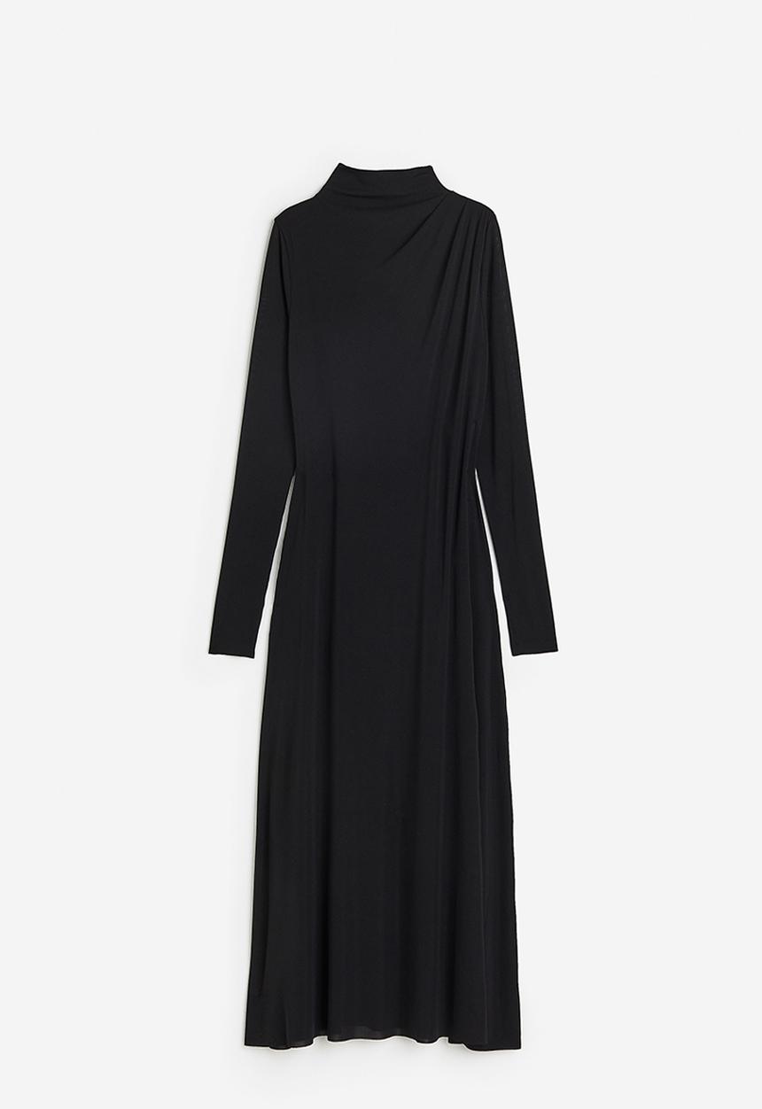 H&M - Jersey turtleneck dress - black