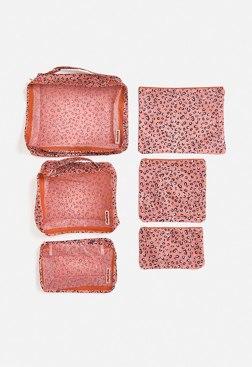 H&S - Jet setter packing cell set of 6 - pink