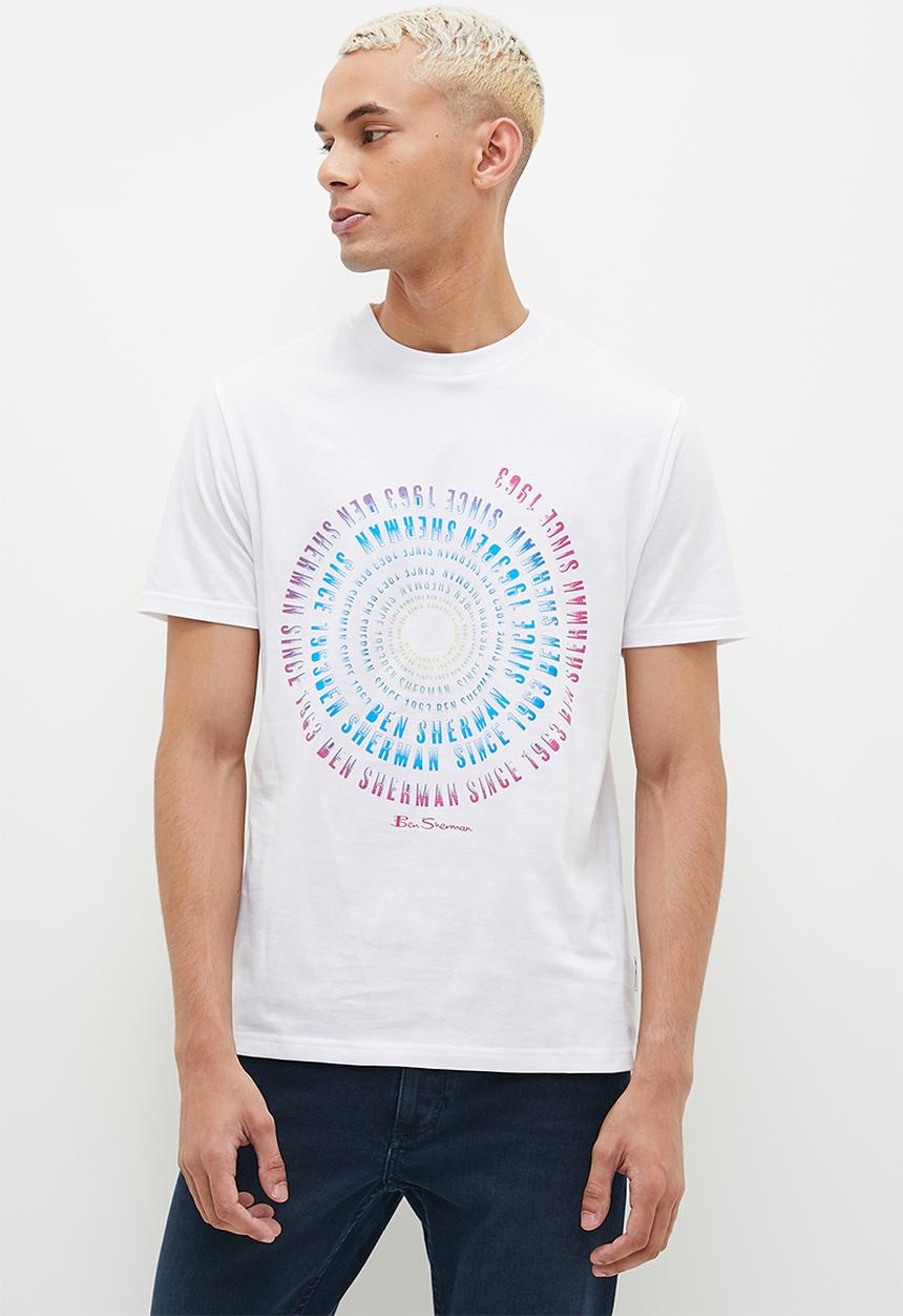 Ben Sherman - Swirl Target T-Shirt - White