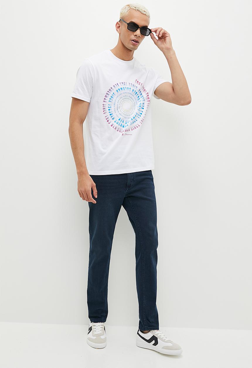 Ben Sherman - Swirl Target T-Shirt - White