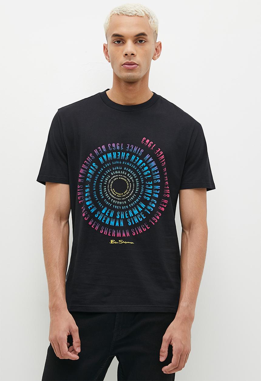 Ben Sherman - Swirl Target T-Shirt - Black