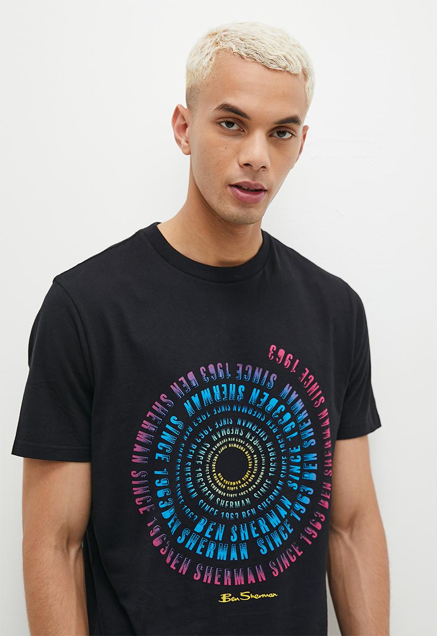 Ben Sherman - Swirl Target T-Shirt - Black