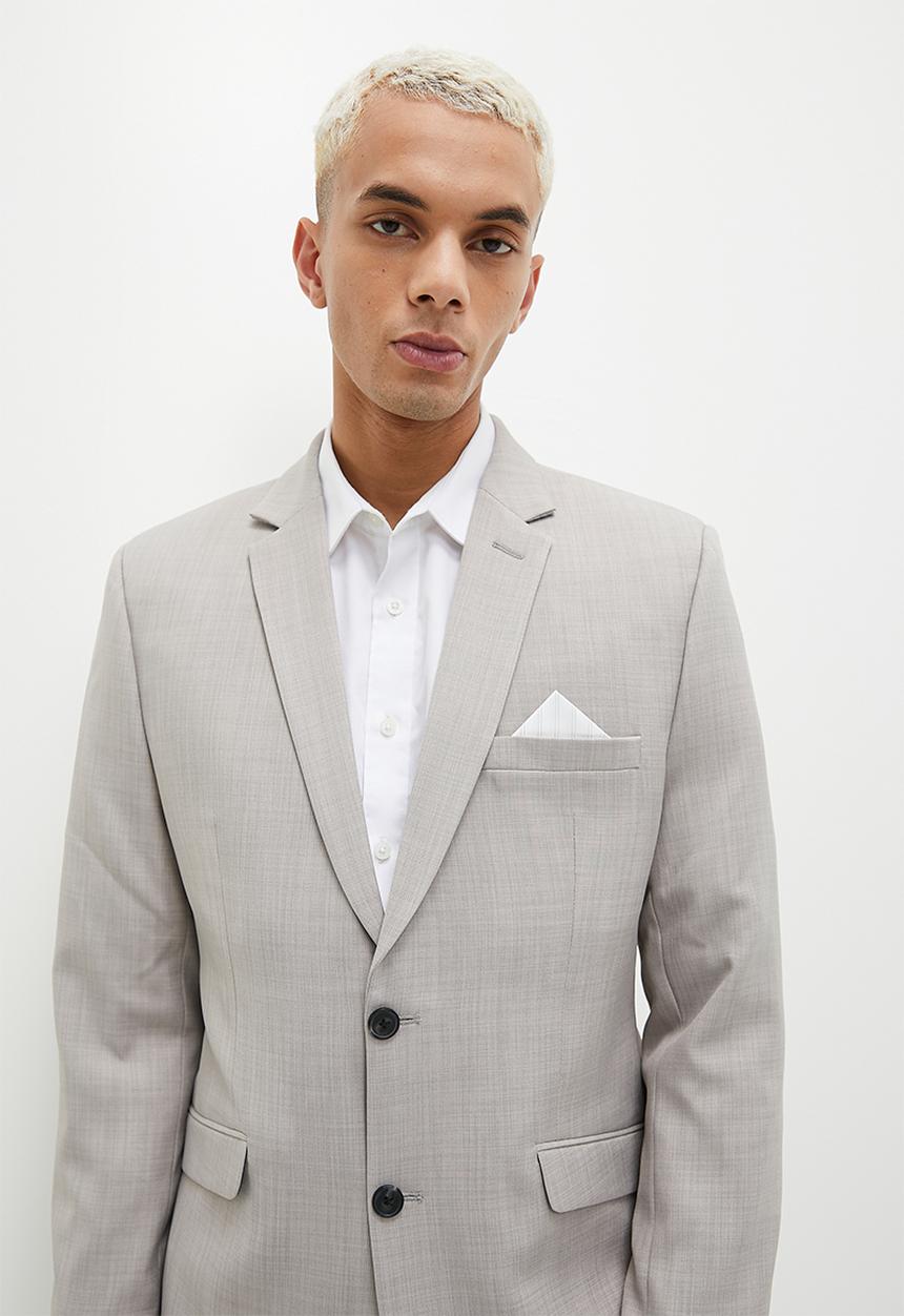 Superbalist - Slim Fit Suit Blazer - Light Grey
