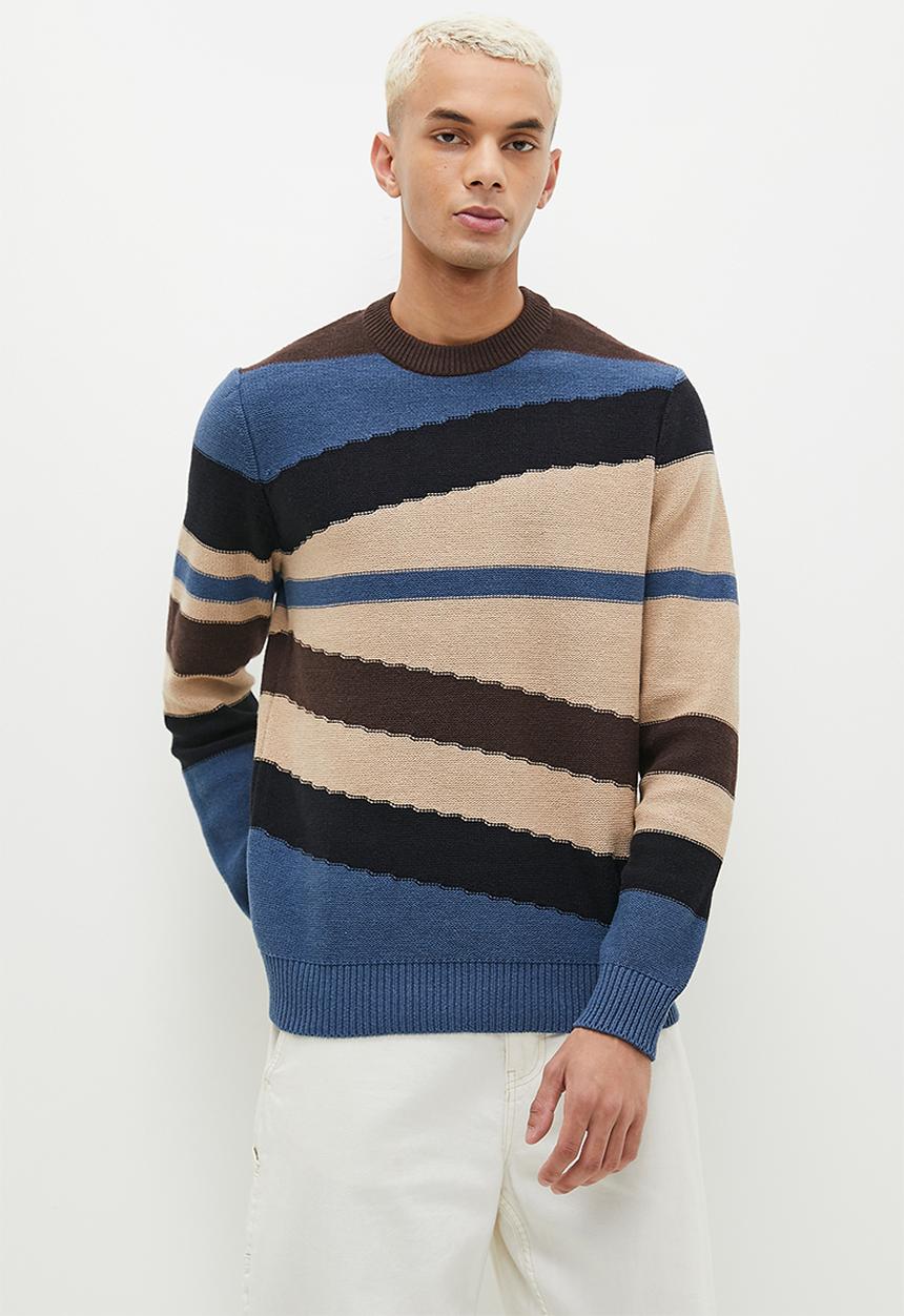 Only & Sons - Onskylan life reg 5 crew knit - denim blue