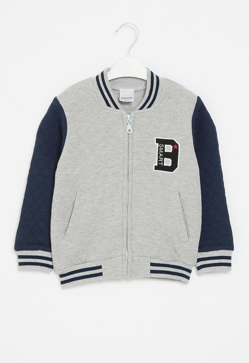 Pop Candy - Baseball jacket - grey & navy