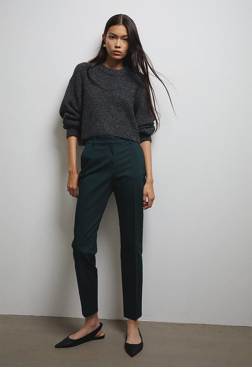 H&M - Cigarette trousers - green
