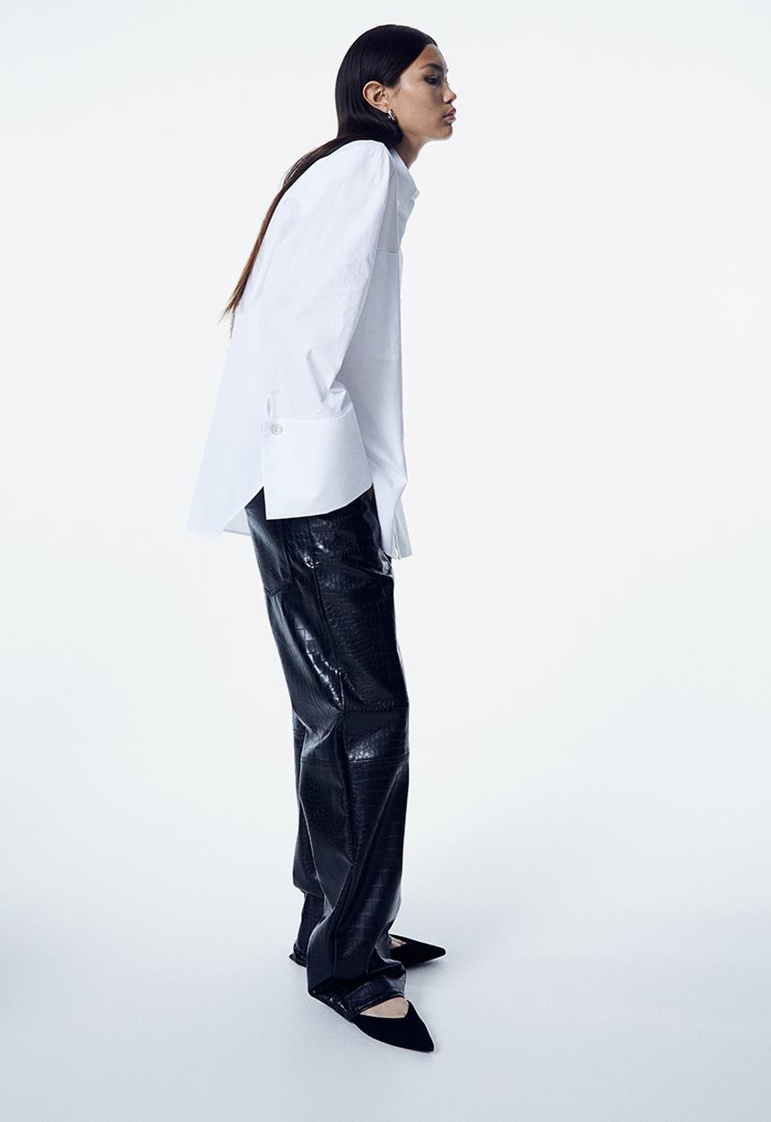 H&M - Oversized cotton shirt - white