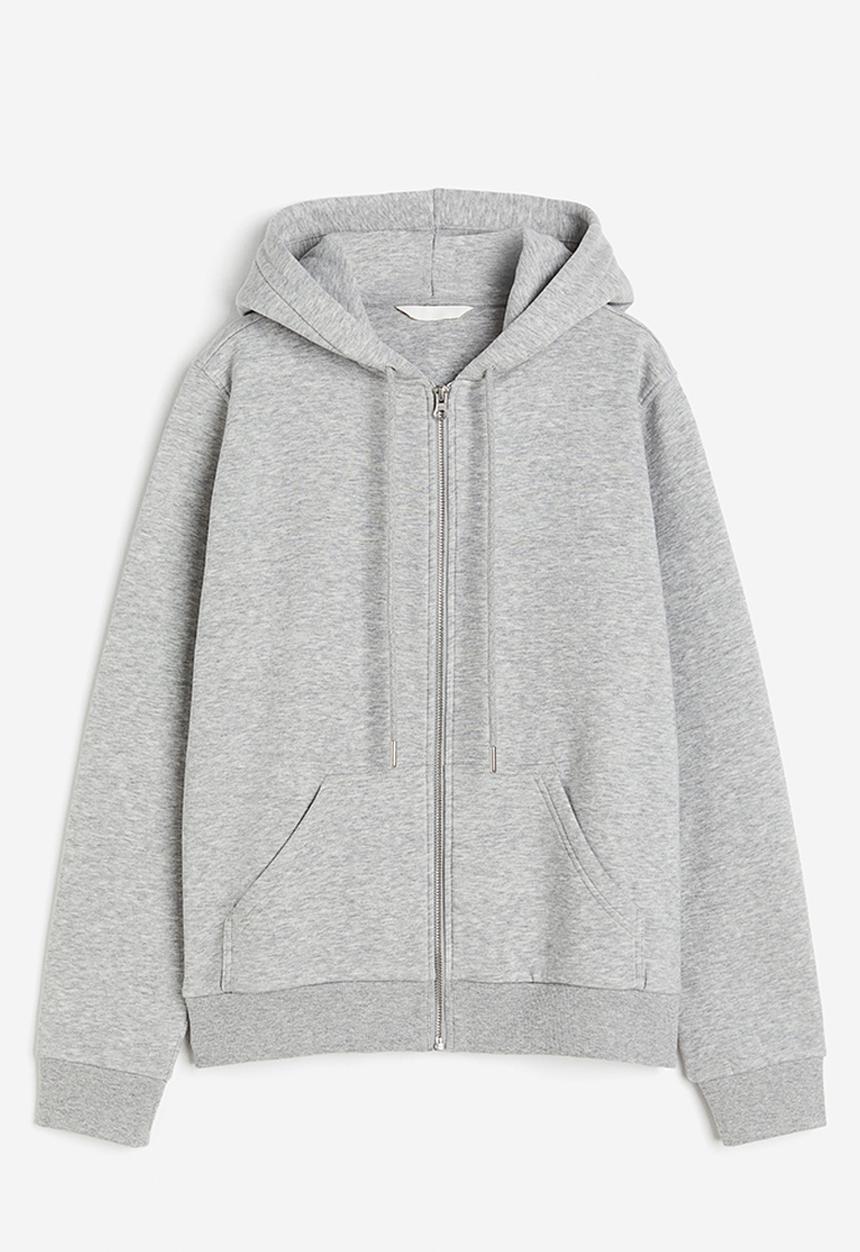 H&M - Zip-through hoodie - grey