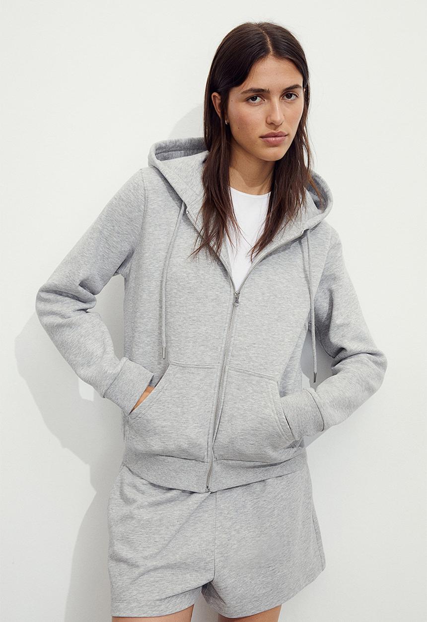 H&M - Zip-through hoodie - grey