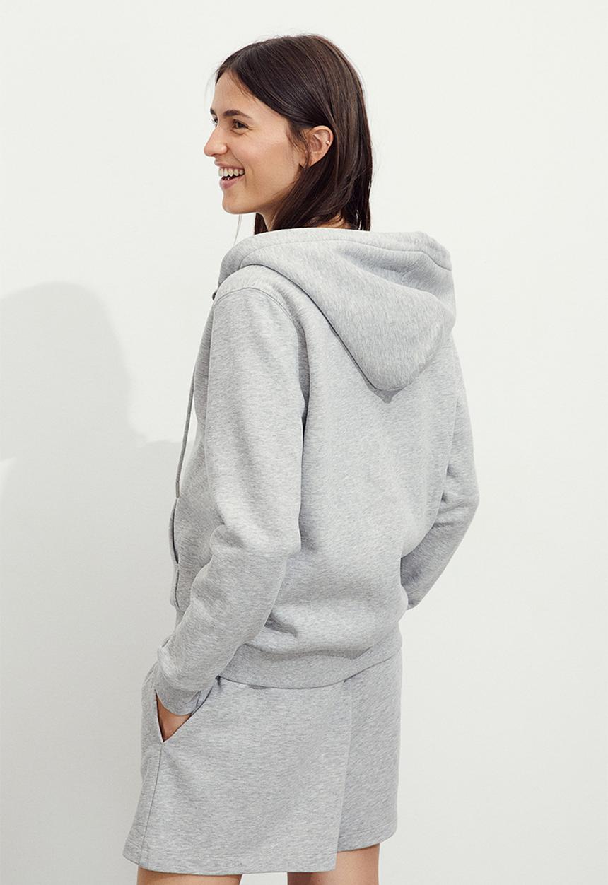 H&M - Zip-through hoodie - grey