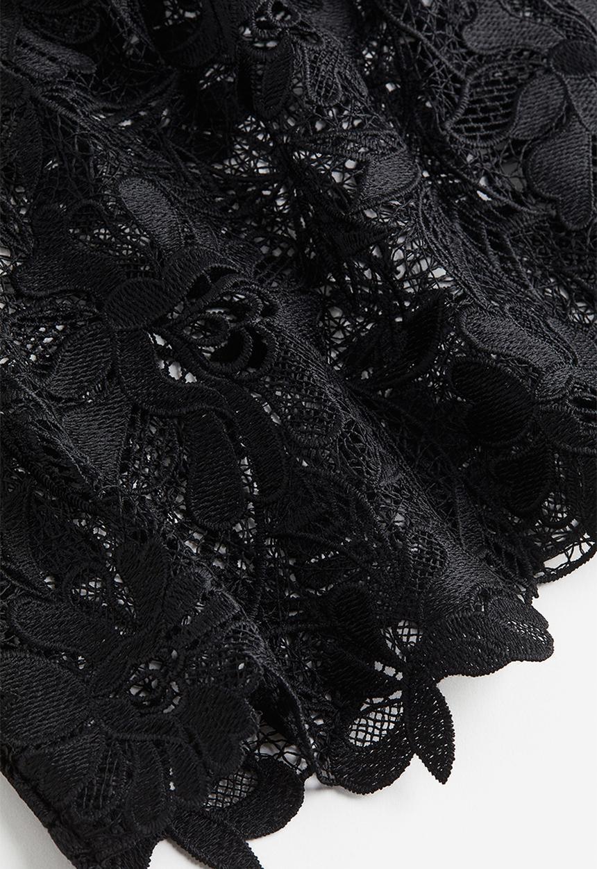 H&M - Lace top - black