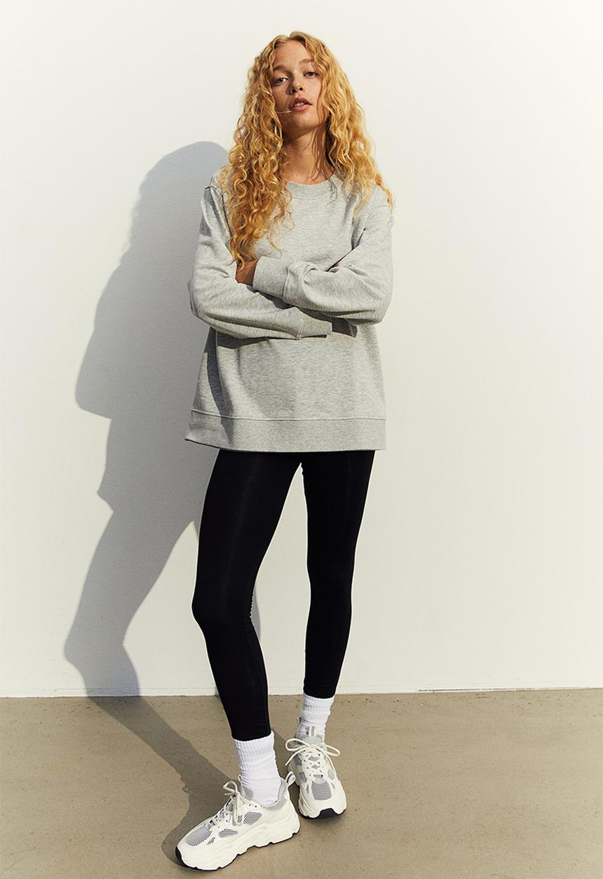 H&M - Mama before & after maternity/nursing sweatshirt - light grey marl
