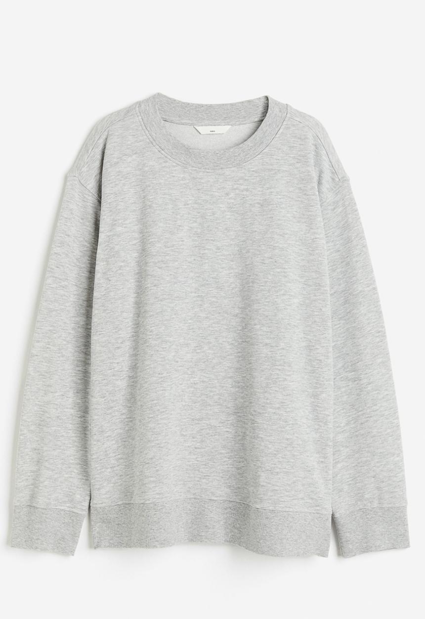 H&M - Mama before & after maternity/nursing sweatshirt - light grey marl
