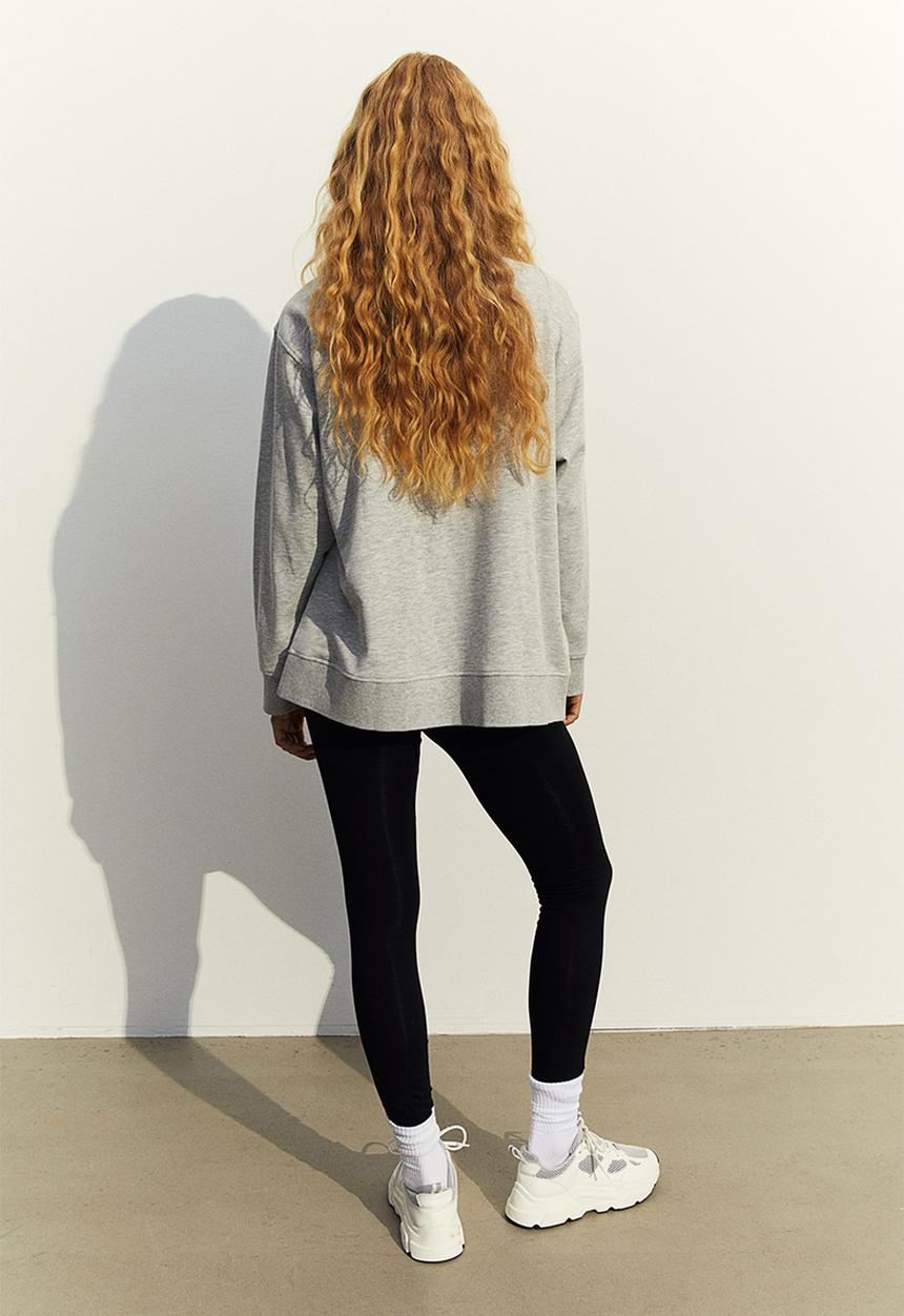 H&M - Mama before & after maternity/nursing sweatshirt - light grey marl