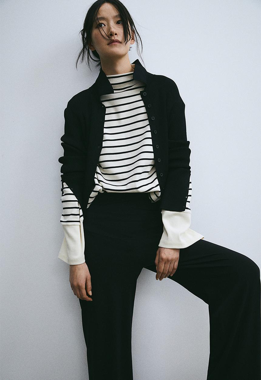 H&M - Mama before & after jersey trousers - black