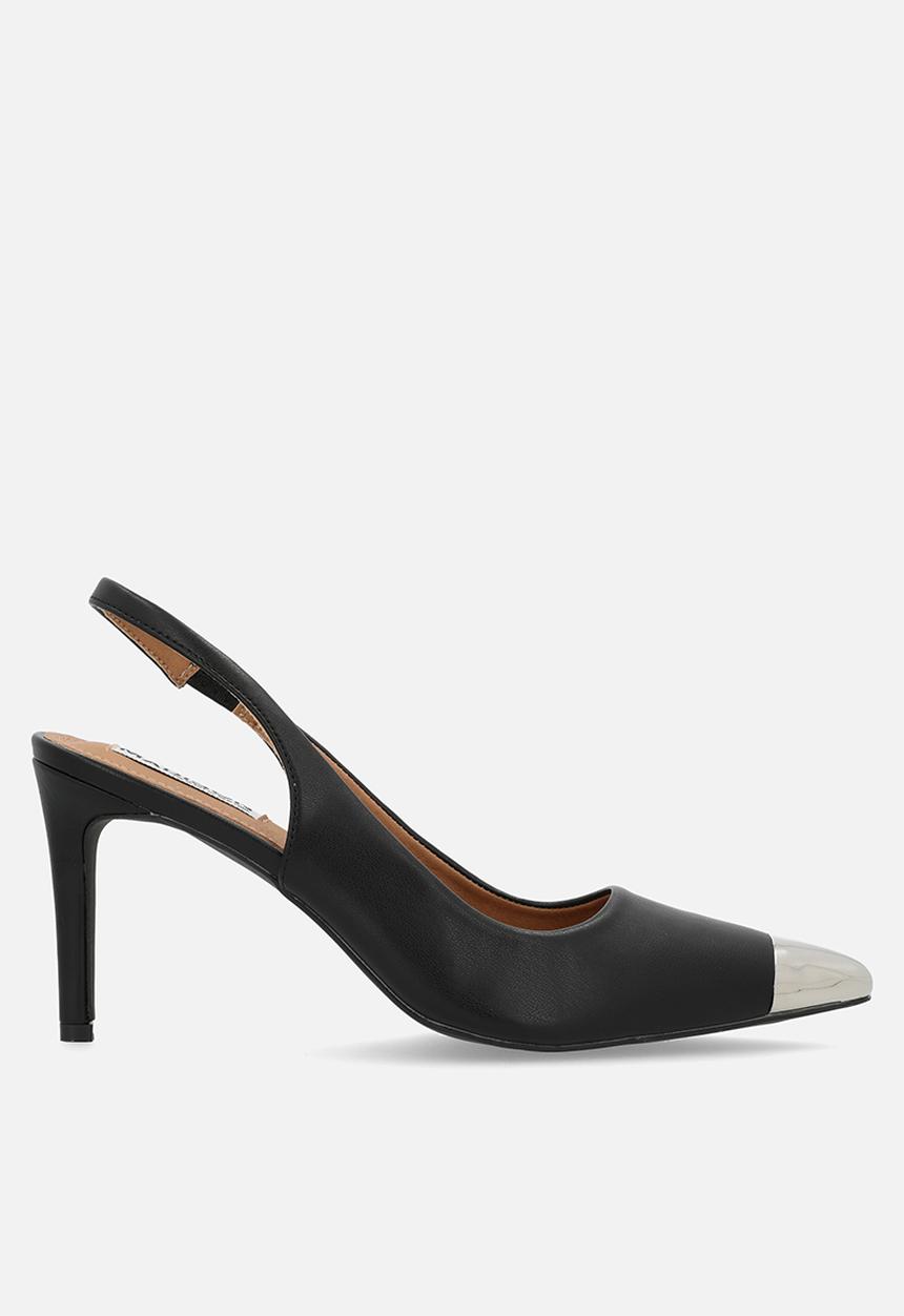 Madison® - Paola slingback court - black & silver
