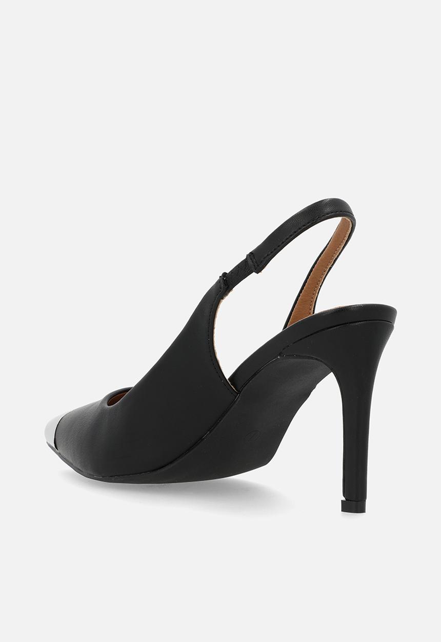 Madison® - Paola slingback court - black & silver