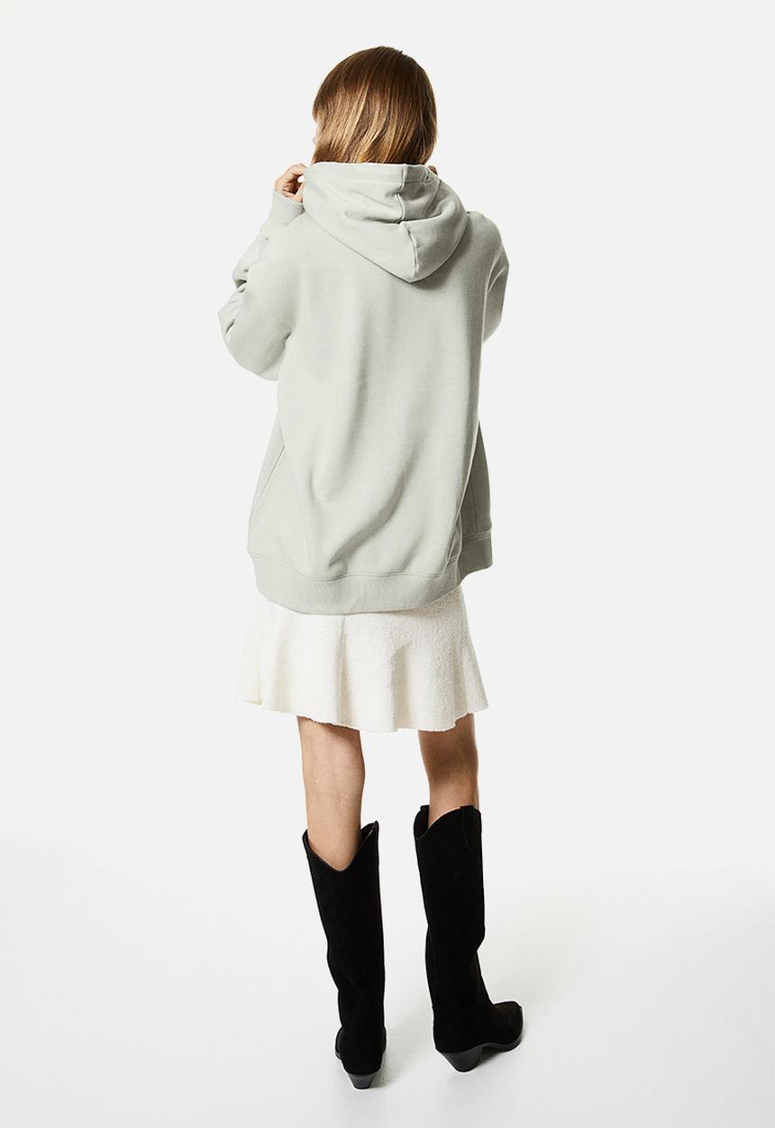 H&M - Motif-front hoodie - green