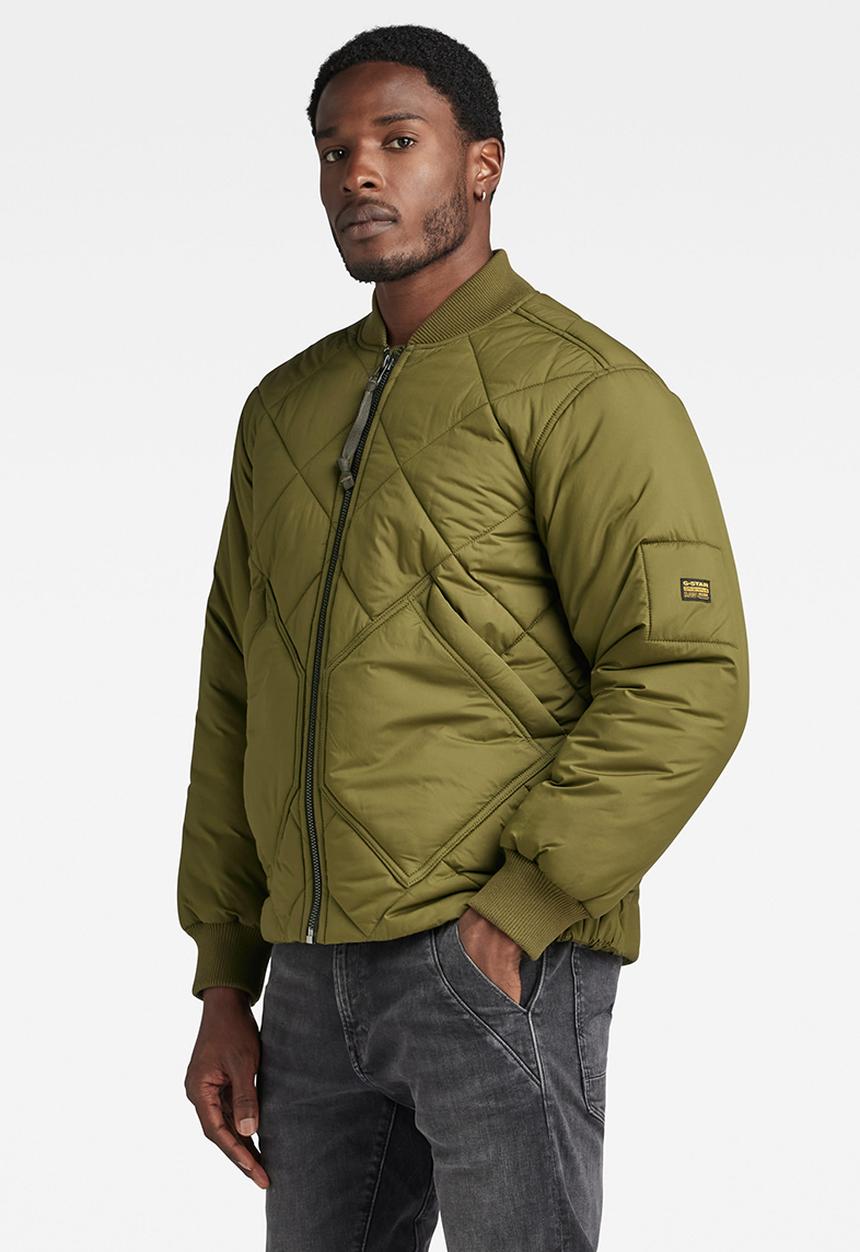 G-STAR - Diamond Qlty Bomber Unic matte lite r wr - dark olive