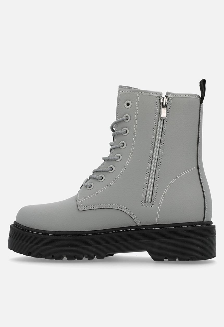 Madison® - Savannah platform lace-up boot - grey