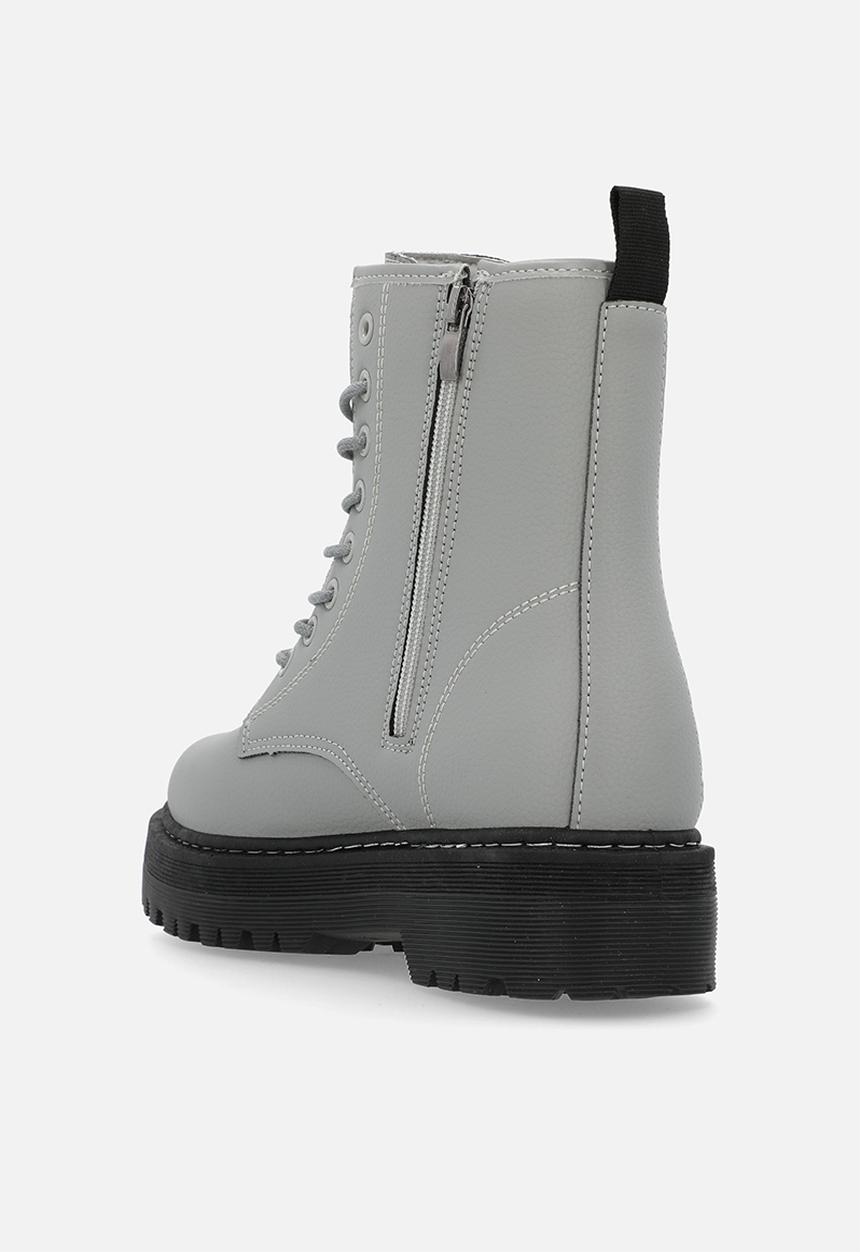 Madison® - Savannah platform lace-up boot - grey