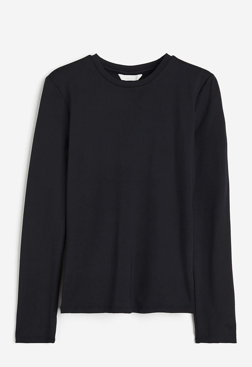 H&M - Jersey top - black