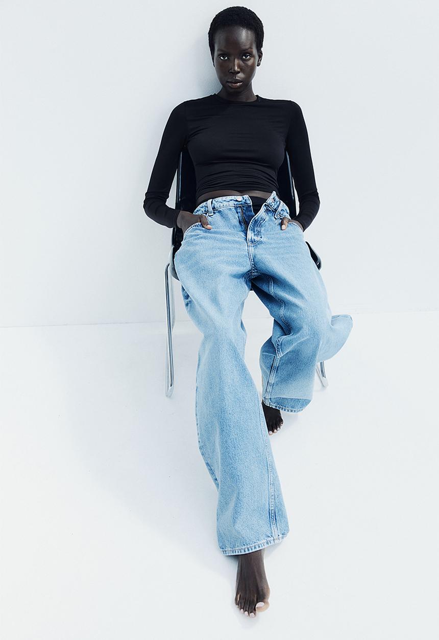 H&M - Jersey top - black
