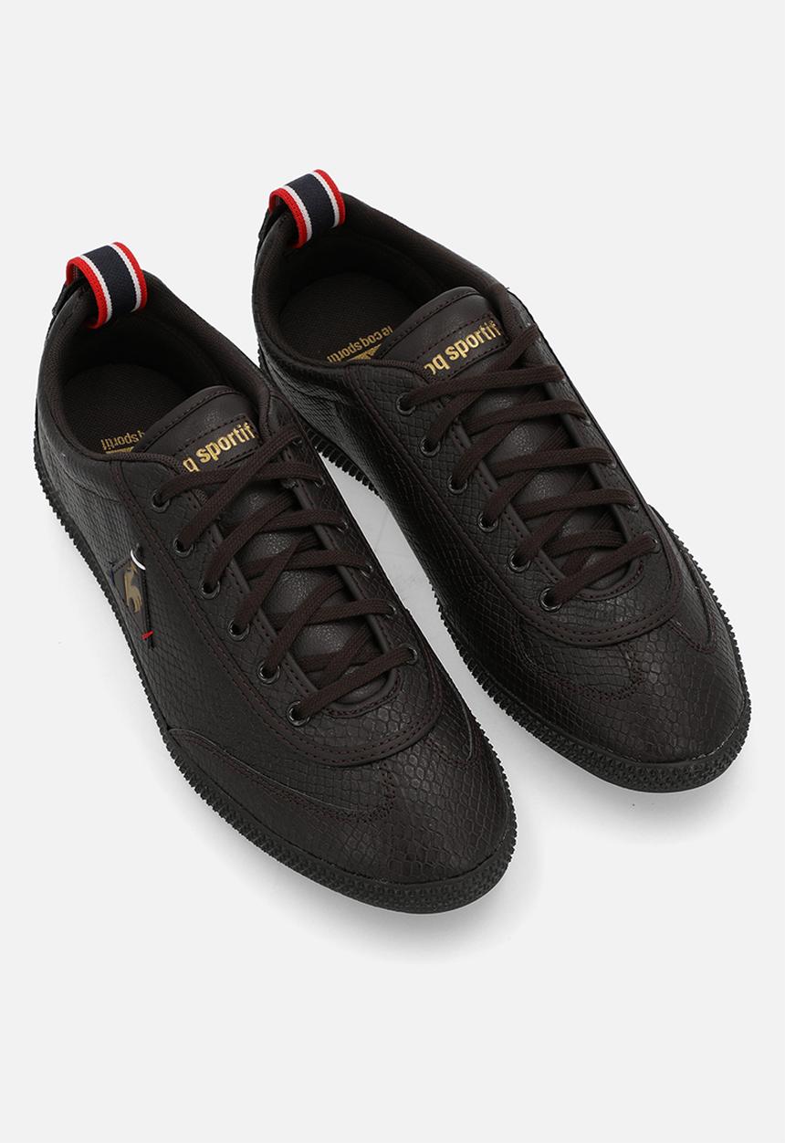 Le Coq Sportif - Provencale ii low pu croco - reglisse/old brass