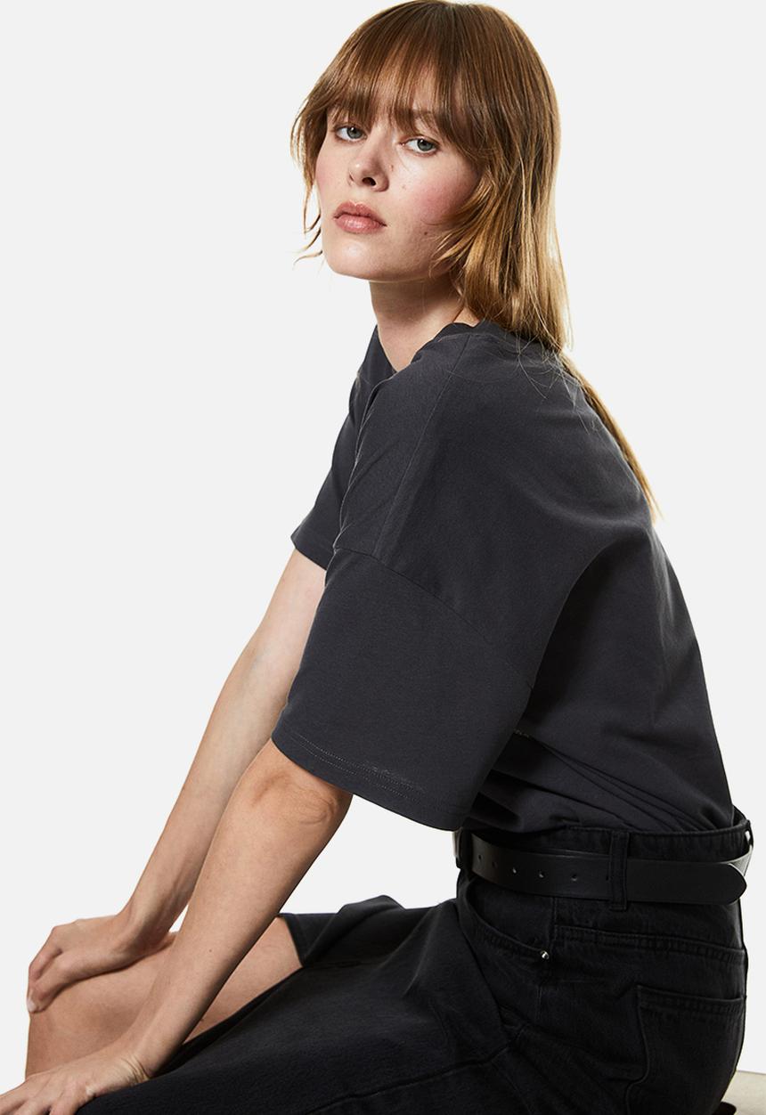 H&M - Oversized printed t-shirt - grey