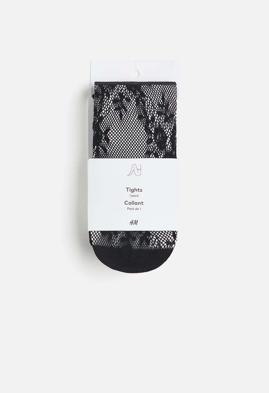 H&M - Lace tights - black/patterned