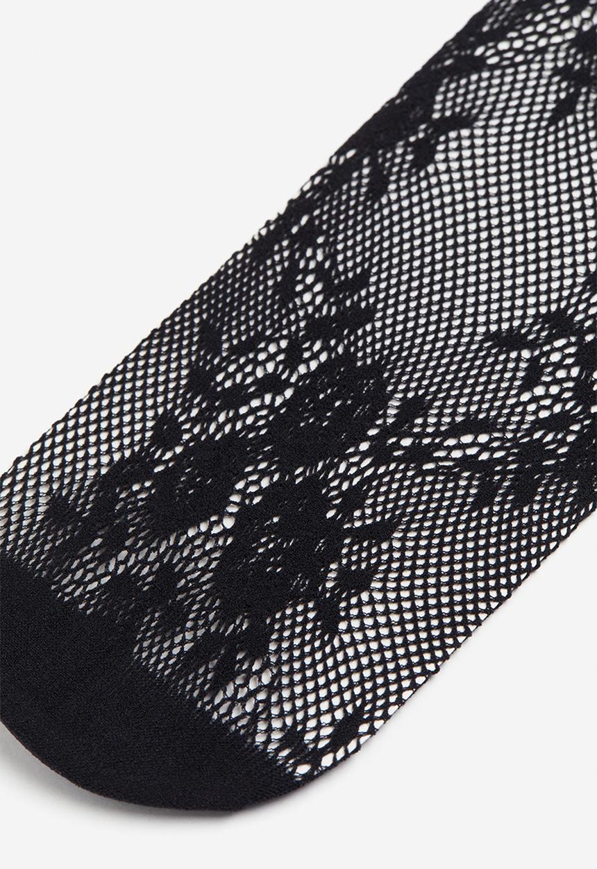 H&M - Lace tights - black/patterned