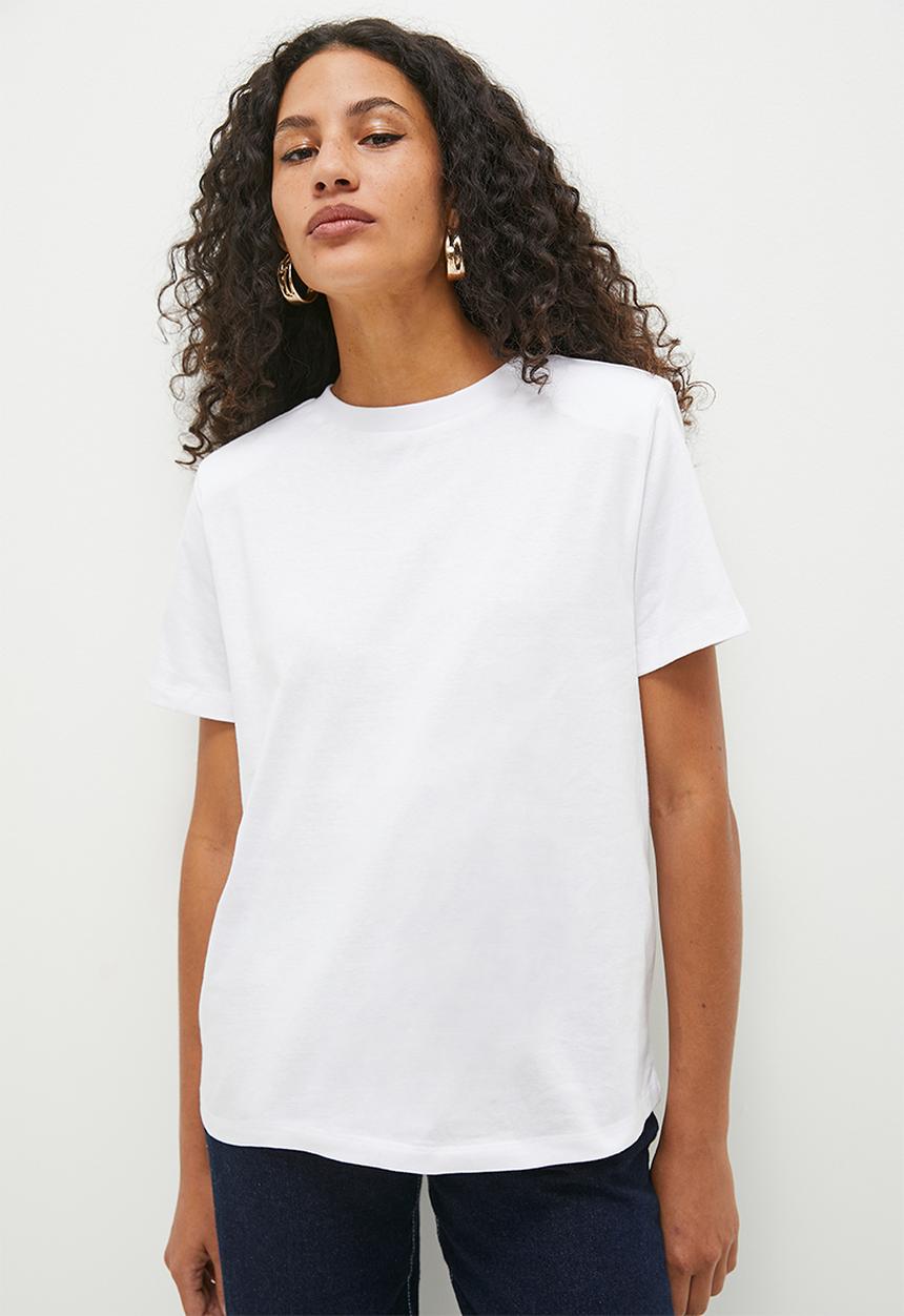 Superbalist - Shoulder pads tee - white