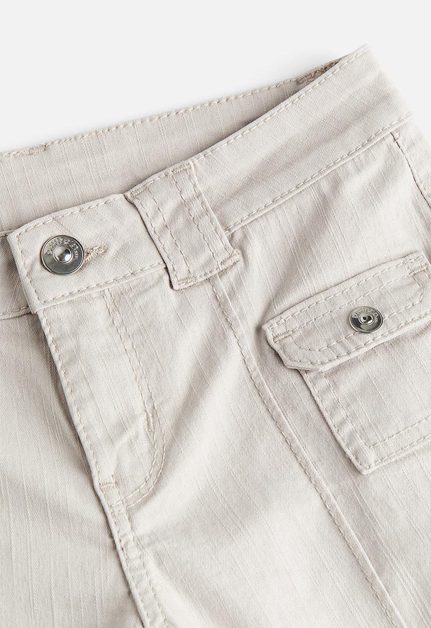 H&M - Flared cargo trousers - light beige