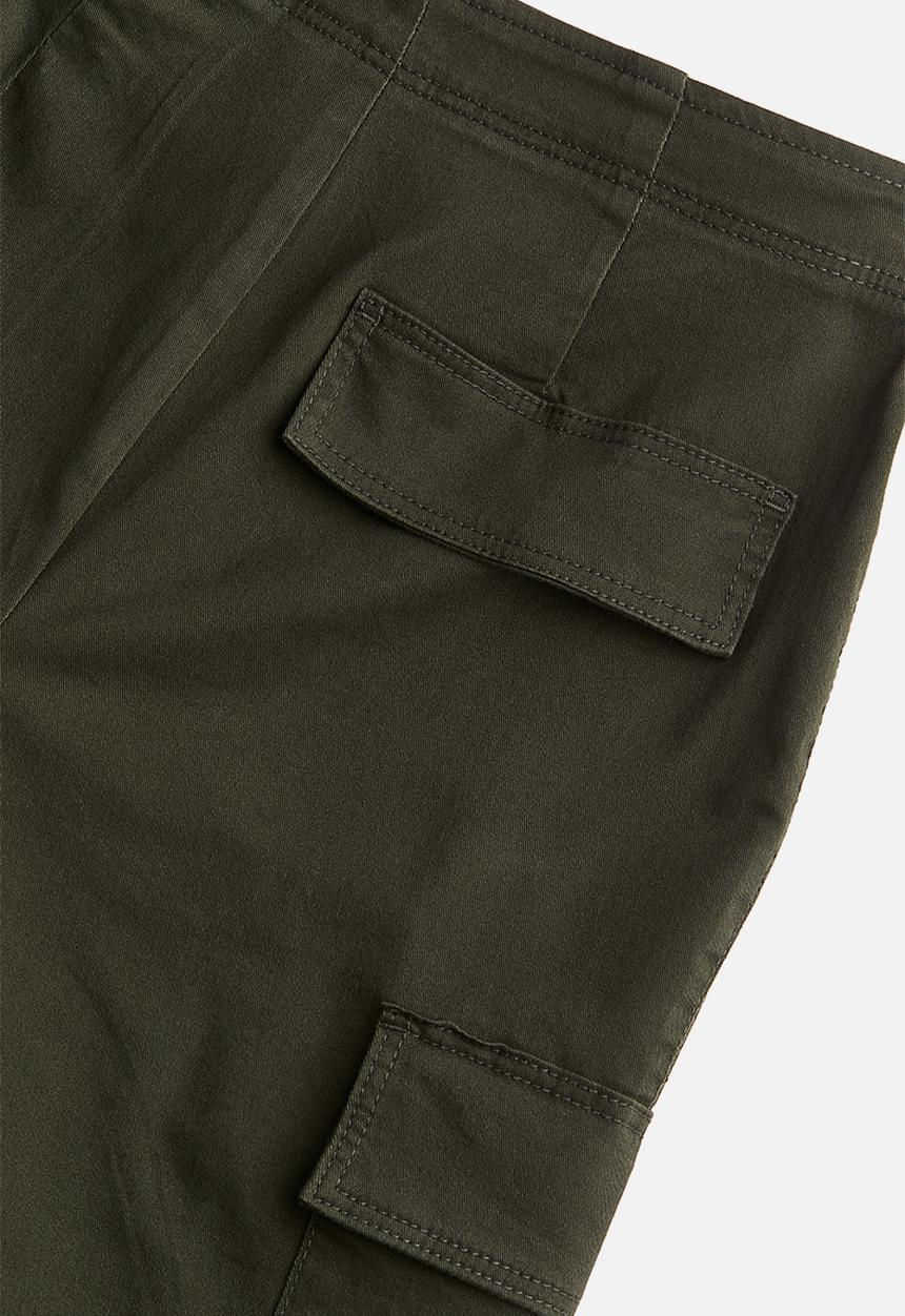 H&M - Cotton twill cargo trousers - dark green