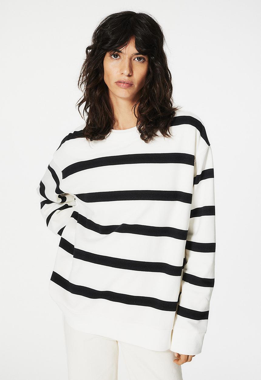 H&M - Sweatshirt - white striped