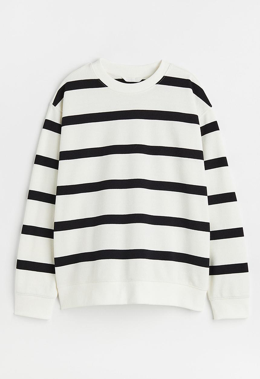 H&M - Sweatshirt - white striped
