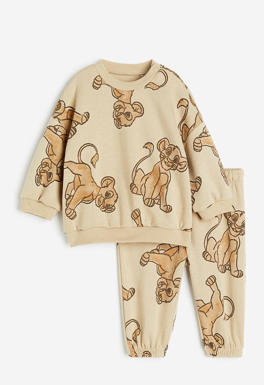H&M - 2-piece sweatshirt set - beige