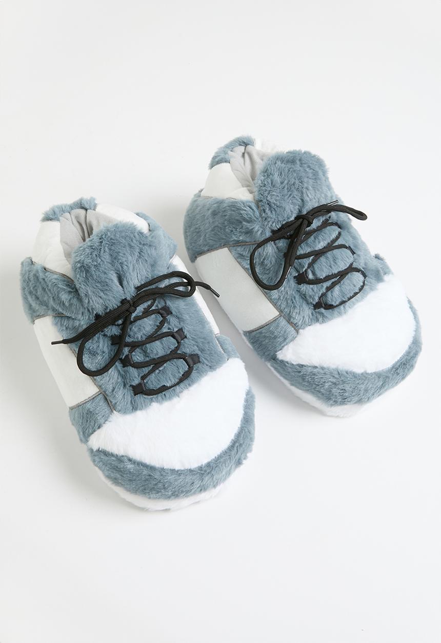 Pop Candy - Novelty slippers - blue & white