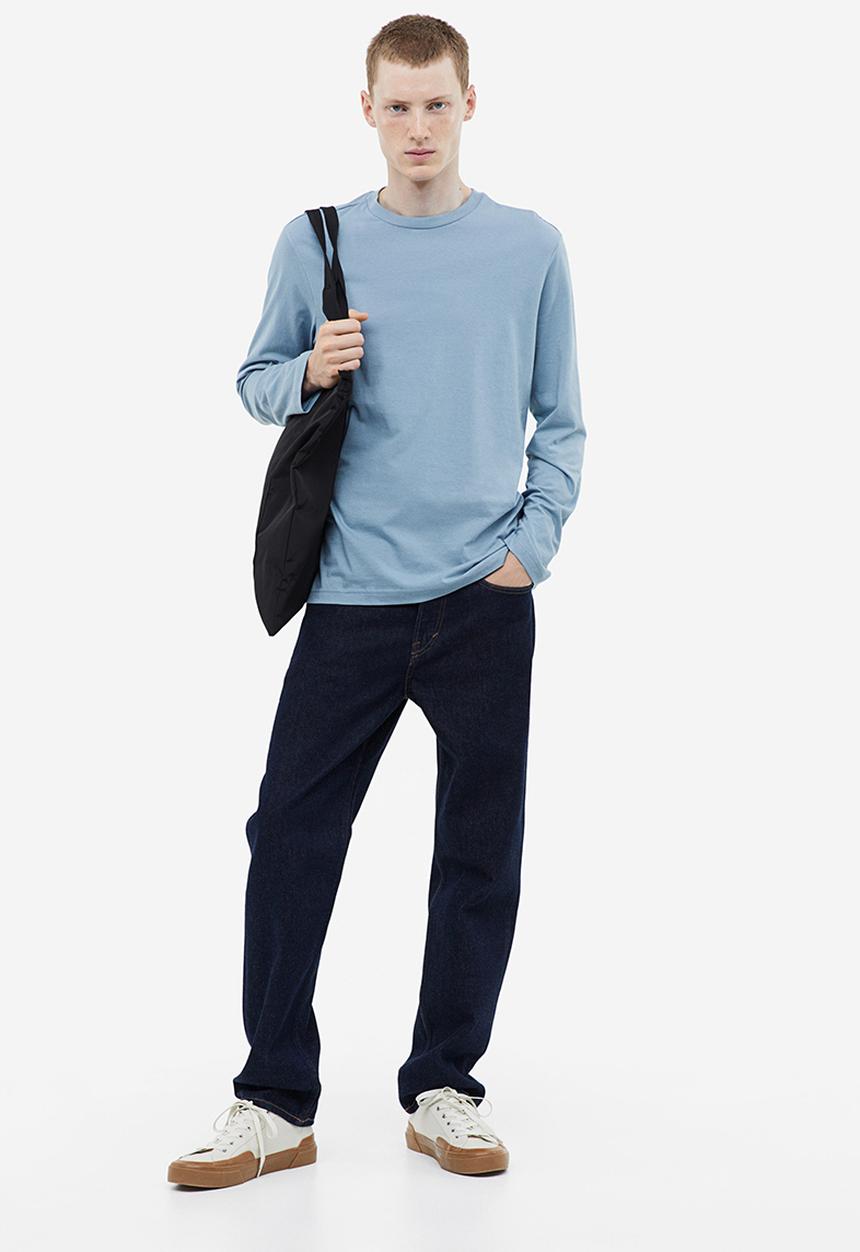 H&M - Regular fit jersey top - blue