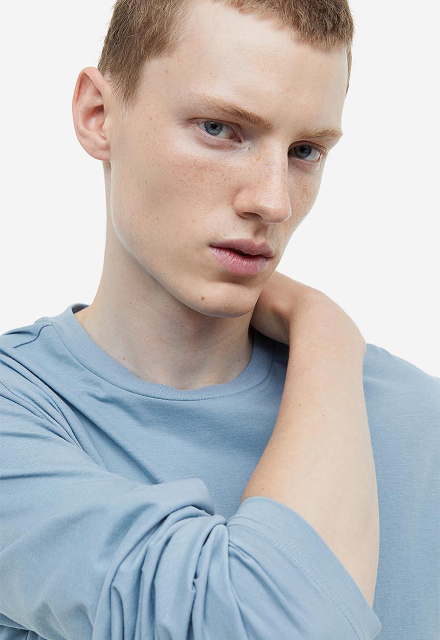 H&M - Regular fit jersey top - blue