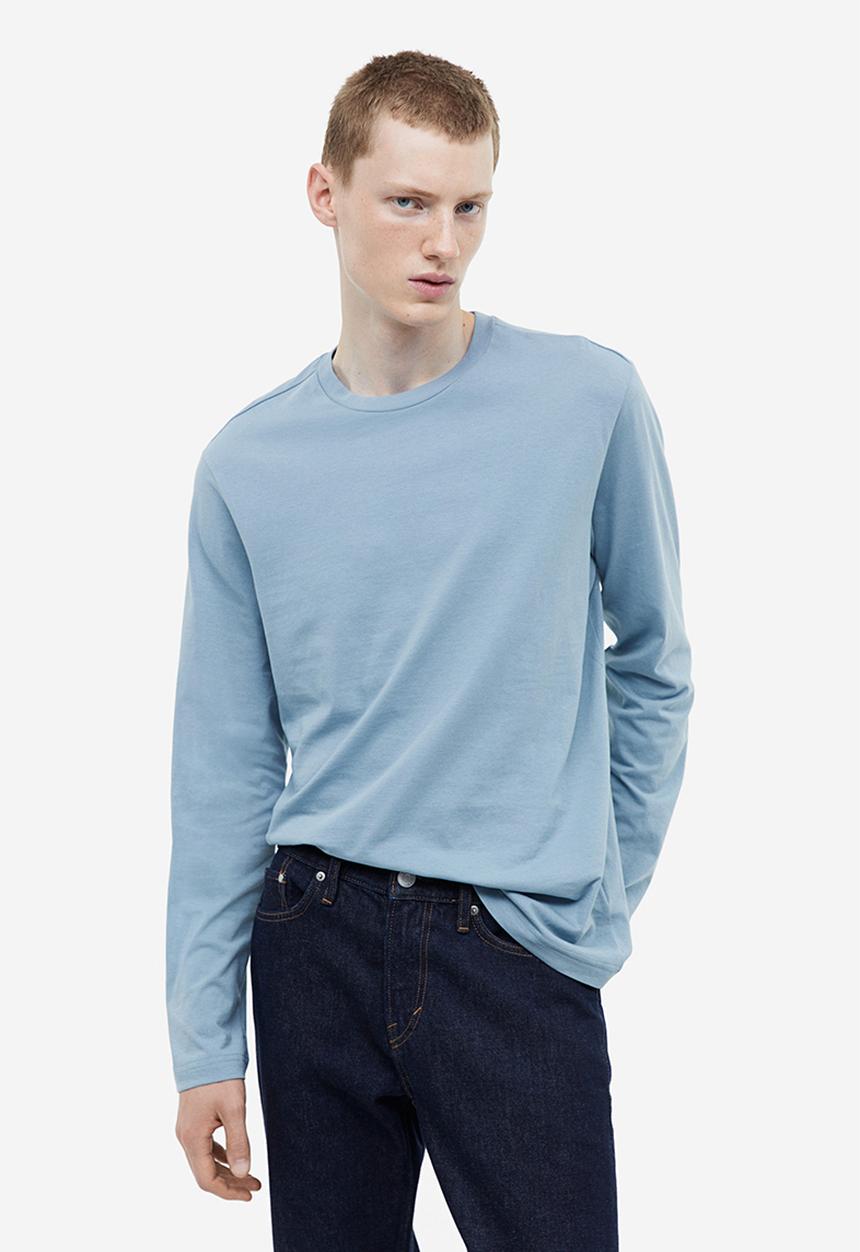 H&M - Regular fit jersey top - blue