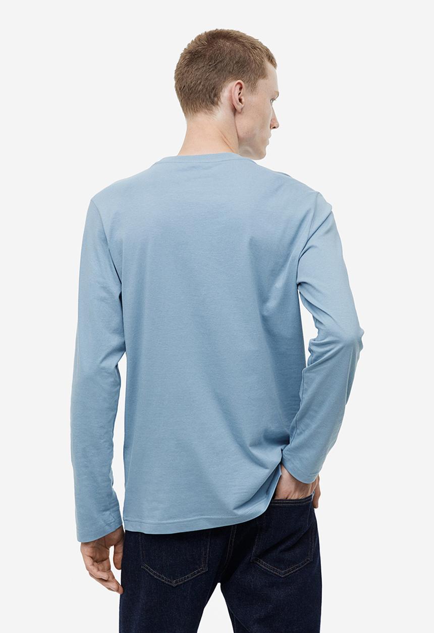 H&M - Regular fit jersey top - blue