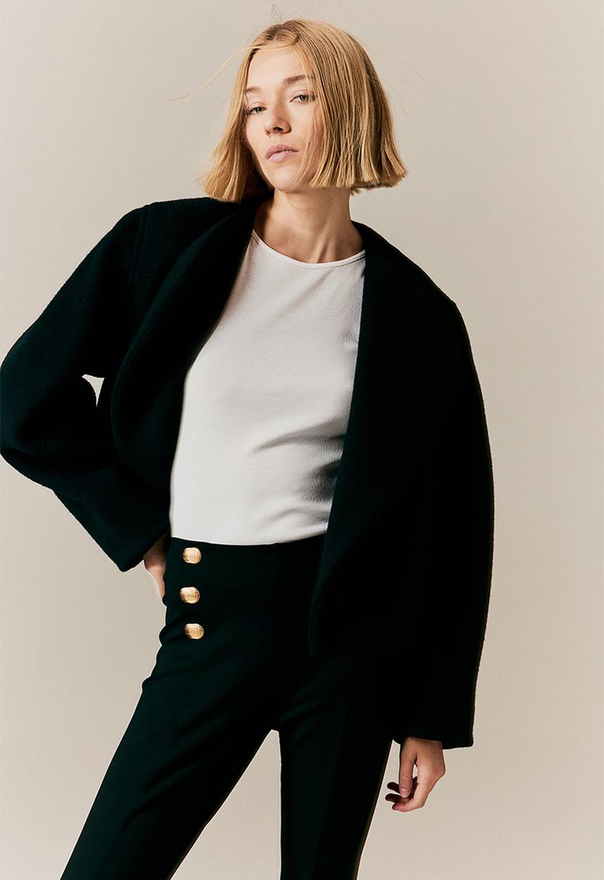 H&M - Heavy jersey leggings - black