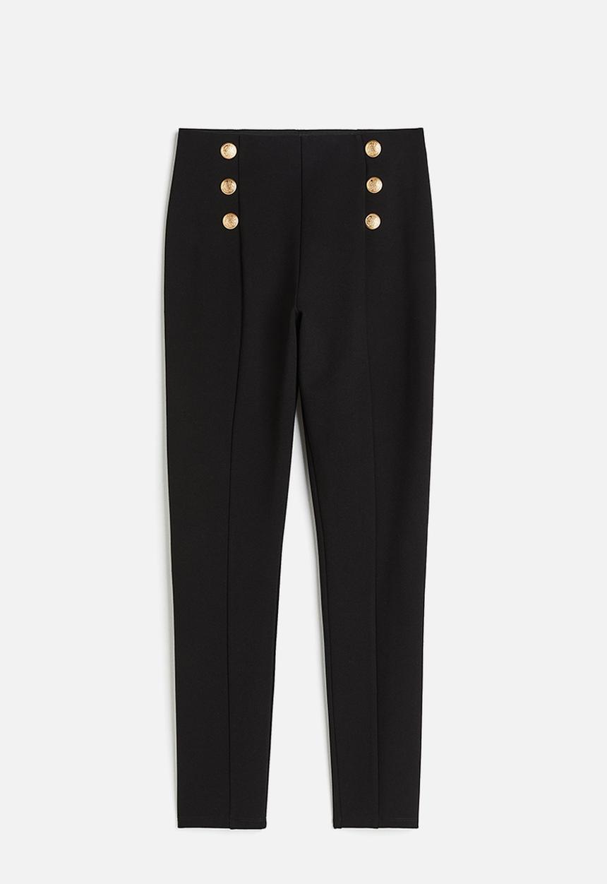 H&M - Heavy jersey leggings - black