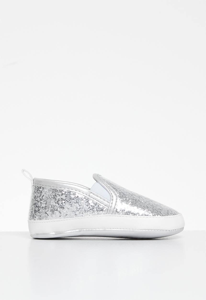 Pop Candy - Slip on metallic sneakers - silver