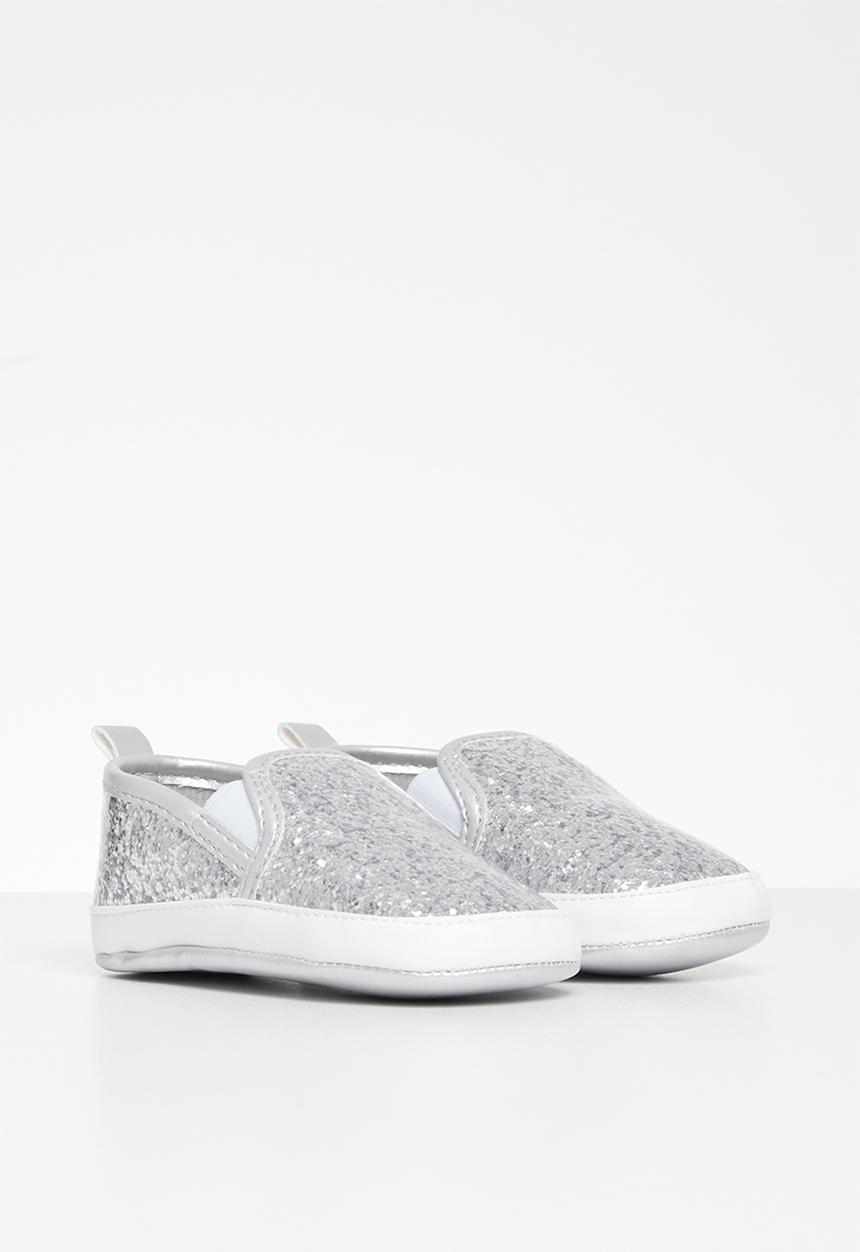 Pop Candy - Slip on metallic sneakers - silver