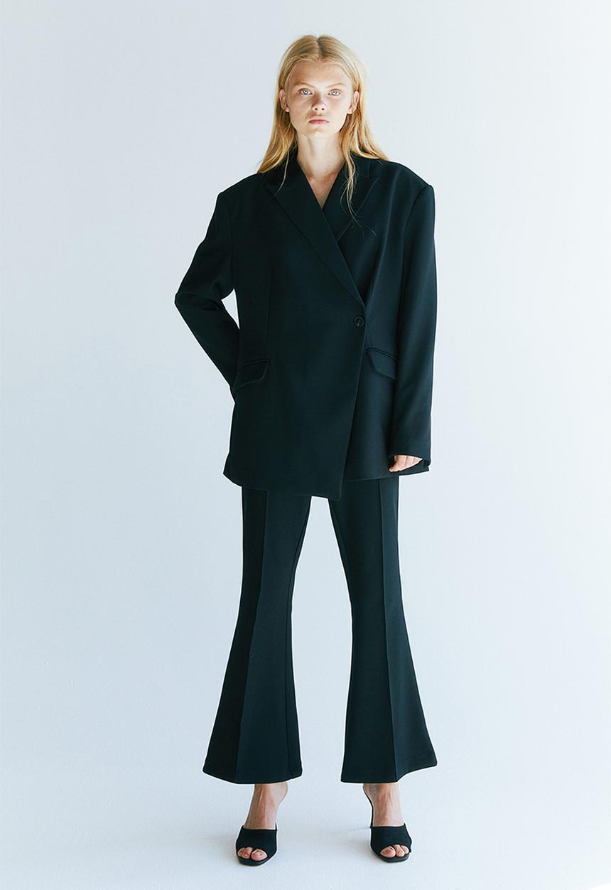 H&M - Flared-hem trousers - black