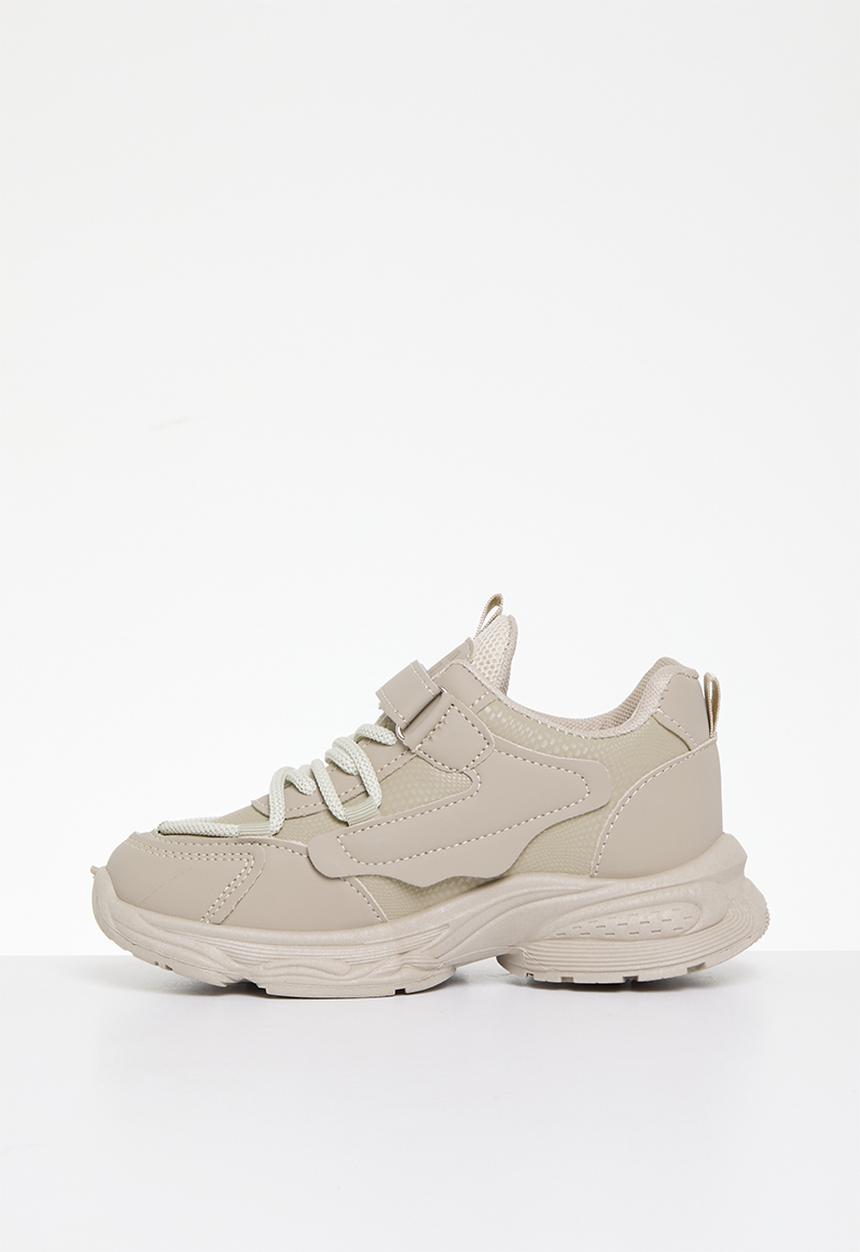 Pop Candy - Lace up sneakers - beige