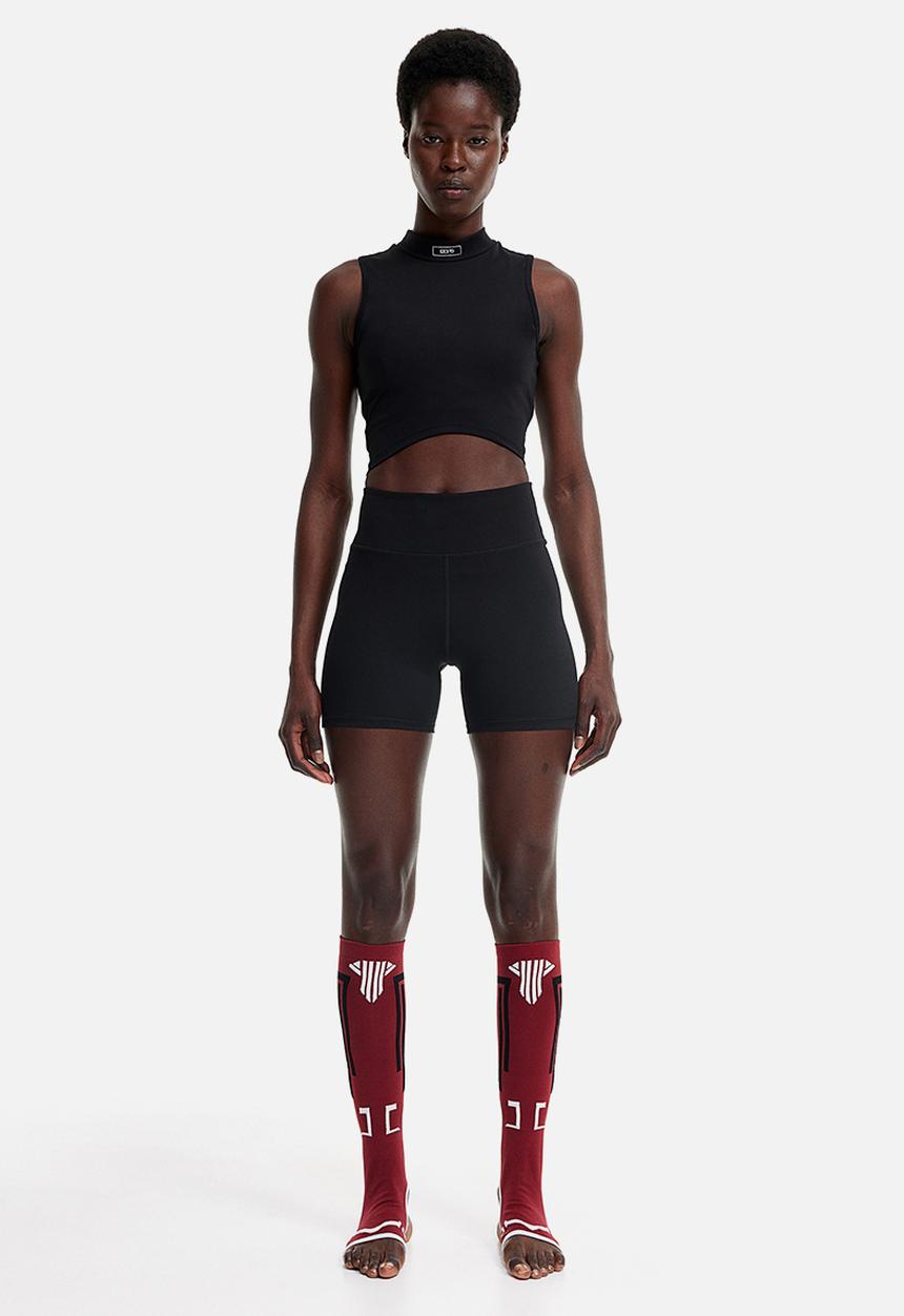 H&M - Drymove™ cropped sports top - black