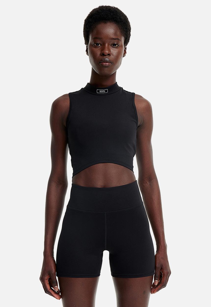 H&M - Drymove™ cropped sports top - black